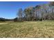 An image of the grassy field where the home is built, providing an idea of the natural surroundings at 9600 Stallings Rd, Spring Hope, NC 27882