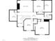 Detailed floorplan showcasing the layout of the home's bedrooms, bathroom, and attic spaces at 1301 Merrington Cir, Raleigh, NC 27615