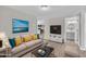 Inviting living room featuring modern decor, stylish furniture, and plenty of natural light at 2080 Saint Paul Church Rd, Roxboro, NC 27574