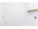 Laundry room with washer/dryer hookups and storage above; utility sink not present at 22 Twin Birch Dr, Angier, NC 27501