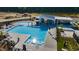 Aerial view of the community pool and lounge area, perfect for relaxation and recreation at 272 Beacon Dr, Pittsboro, NC 27312
