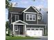 Charming two-story home with a covered porch, white trim, and a two-car garage at 272 Beacon Dr, Pittsboro, NC 27312