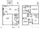 Detailed floor plan showcasing the layout of the home, including the bedrooms, kitchen, and garage at 280 Beacon Dr, Pittsboro, NC 27312
