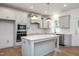 Modern kitchen featuring white cabinets, stainless steel appliances, and a center island at 280 Beacon Dr, Pittsboro, NC 27312