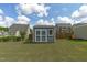 Backyard featuring a storage shed and surrounding neighborhood at 2801 Landon Ridge Dr, New Hill, NC 27562