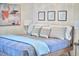 Bright bedroom features neutral walls, a modern bed, and cozy decor, creating a serene and inviting space at 3613 Hope Valley Rd, Durham, NC 27707