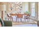 Cozy dining room with a wooden table, stylish chairs, and soft lighting perfect for intimate gatherings at 3613 Hope Valley Rd, Durham, NC 27707