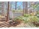 Storage shed in backyard with surrounding plants and foliage at 3613 Hope Valley Rd, Durham, NC 27707