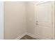 View of entryway featuring a white door, light gray walls, and wood-look flooring at 410 Hopewell Branch Ct, Smithfield, NC 27577