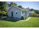 Backyard with green grass and patio area at 508 S Swain St, Raleigh, NC 27601