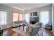 Cozy living room with a decorative fireplace, modern lighting, and stylish furnishings at 508 S Swain St, Raleigh, NC 27601