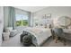 Serene bedroom with a large window overlooking lush greenery at 556 Contempo Dr # 22, Rolesville, NC 27571