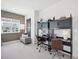 Convenient home office features dual workstations and a large window for natural light at 556 Contempo Dr # 22, Rolesville, NC 27571