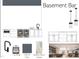 A basement bar rendering featuring custom cabinetry, stainless steel appliances, and modern fixtures at 5808 Norwood Ridge Dr, Raleigh, NC 27614