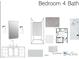 This bathroom features a large mirror and vanity at 5808 Norwood Ridge Dr, Raleigh, NC 27614
