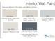Interior wall paint color palette by Sherwin Williams with a variety of shades for different rooms at 5808 Norwood Ridge Dr, Raleigh, NC 27614