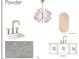 Powder room with a modern sink and a floating LED mirror at 5808 Norwood Ridge Dr, Raleigh, NC 27614