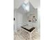 Bright dining area with wooden table, white chairs, and stairway access at 6609 Truxton Ln, Raleigh, NC 27616