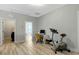 Bright office space featuring a desk, exercise equipment, and ample workspace at 6609 Truxton Ln, Raleigh, NC 27616