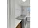 Convenient laundry area with stainless steel washer and dryer, plus plenty of storage and counter space at 7331 Livestock Rd, Mebane, NC 27302