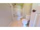 Bathroom featuring a tub with shower and toilet at 96 Overlook Rd, Cameron, NC 28326