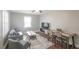 Cozy living area with hardwood flooring, a plush sofa, and ample natural light at 1301 Clarendon St, Durham, NC 27705
