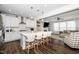 Open-concept kitchen with a central island, ideal for entertaining and Gathering gatherings at 1516 Barn Door Dr, Apex, NC 27502