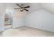 Bedroom featuring neutral walls, light carpeting, a double window and a built-in bench at 205 Fox Hollow Dr, Clayton, NC 27527