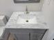 Bathroom featuring a vanity with elegant marble-style countertop and toilet at 3616 Open Sight Ct, Raleigh, NC 27616