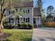 Charming two-story home with gray siding, black shutters, and a covered front porch at 3616 Open Sight Ct, Raleigh, NC 27616