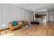 Open-concept living space showcasing modern design, hardwood floors, and city views at 400 W North St # 900, Raleigh, NC 27603