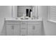 Bathroom vanity with double sinks, drawers, and ample storage space at 5813 Empathy Ln, Raleigh, NC 27616