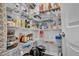 Walk-in pantry with wire shelving at 5813 Empathy Ln, Raleigh, NC 27616