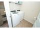 Laundry room area with modern washer and dryer at 612 Marian Way, Sanford, NC 27330