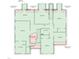 Upstairs floor plan displaying bedroom and bathroom layouts and spatial relationships at 6610 Maynard Farm Rd, Chapel Hill, NC 27516