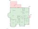 Detailed floor plan showcasing the layout of the first floor with dimensions and key areas at 6610 Maynard Farm Rd, Chapel Hill, NC 27516