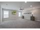 Large bedroom featuring neutral walls and carpet, recessed lighting, a ceiling fan, and ample space at 71 Del Corso Ct, Clayton, NC 27527