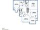 Detailed floor plan of the home's second floor, showing bedrooms and bathrooms at 71 Del Corso Ct, Clayton, NC 27527