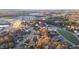 Beautiful aerial view of a residential neighborhood, showcasing the well-manicured landscapes and winding roads at 78 Rolling Meadows Ln, Chapel Hill, NC 27517