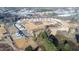 Aerial view of the community showcasing new construction homes and development progress at 12 Rolling Banks Dr, Louisburg, NC 27549