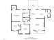Floor plan showing layout of primary bedroom, living room, kitchen, dining area, deck, and laundry at 120 Keith Ct, Willow Springs, NC 27592