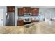 Kitchen counter with stainless steel appliances and light countertops at 288 Joseph Alexander Dr, Fuquay Varina, NC 27526
