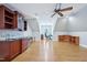 Spacious bonus room with kitchenette and office area at 301 Kinsale Dr, Chapel Hill, NC 27517