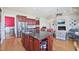 Spacious kitchen with large center island, stainless steel appliances, and an open floor plan at 301 Kinsale Dr, Chapel Hill, NC 27517