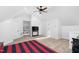 Bright bedroom with a vaulted ceiling, cozy carpet, and ample storage at 321 Weycroft Grant Dr, Cary, NC 27519