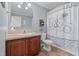 Bathroom offers tile floors and an updated vanity at 4194 Abattoir Rd, Angier, NC 27501