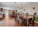 Elegant dining area connected to the kitchen, great for entertaining and Gathering gatherings at 4194 Abattoir Rd, Angier, NC 27501