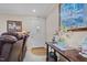 Inviting entryway with a decorated console table and hardwood floors at 4194 Abattoir Rd, Angier, NC 27501