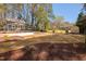 Expansive backyard with lush lawn and mature trees, offering serene outdoor living at 604 Edmund St, Raleigh, NC 27604