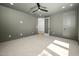 Light filled bedroom with carpet, neutral walls, and recessed lighting at 604 Edmund St, Raleigh, NC 27604
